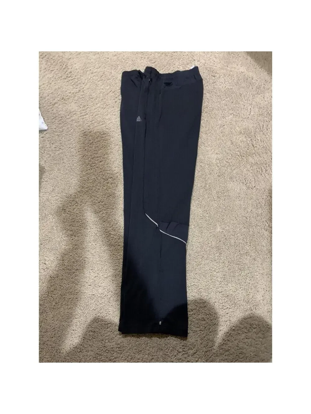 Men's Black Adidas Athletic pants XL X LARGE lightweight track